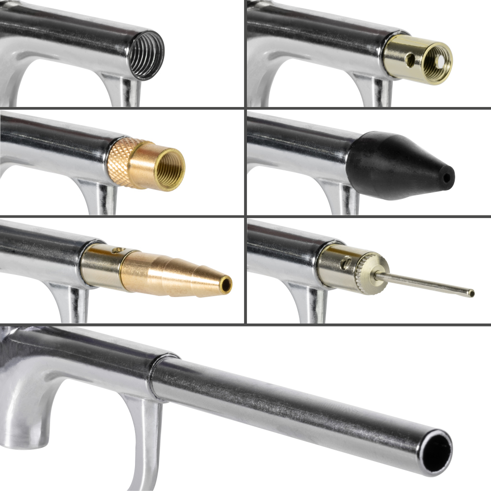 G&uuml;de&reg; Druckluft-Ausblaspistolen-Set 7-teilig bis max. 8 bar image number 3