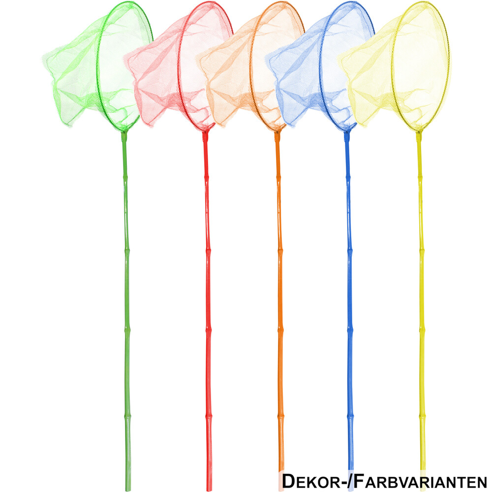 Kescher mit Bambusstiel, 5-fach sortiert