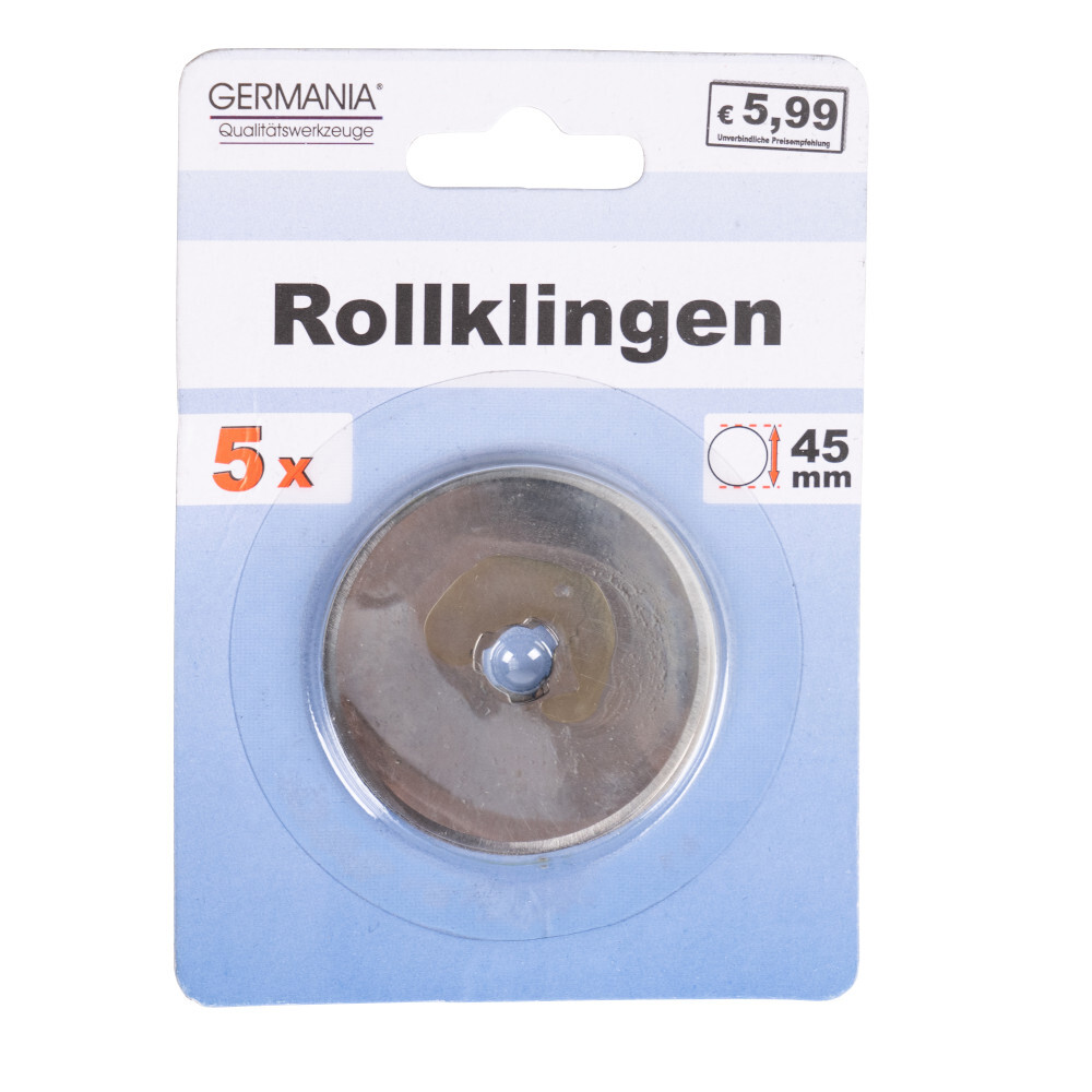 GERMANIA&reg; Ersatz-Rollklingen-Set 5 St&uuml;ck je &Oslash; 45 mm