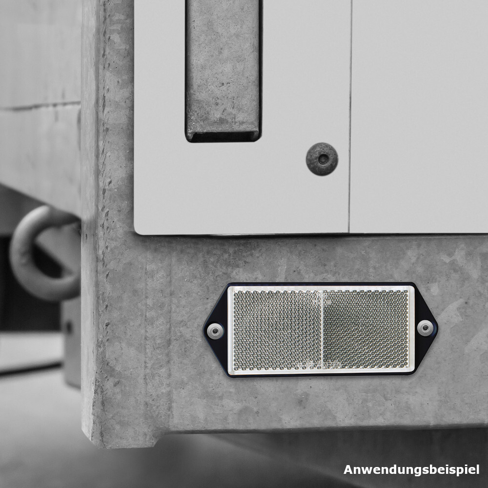 Reflektoren 103x40mm 2 St&uuml;ck weiss E24 R&uuml;ckstrahler Anh&auml;nger Fahrrad Caravan image number 2