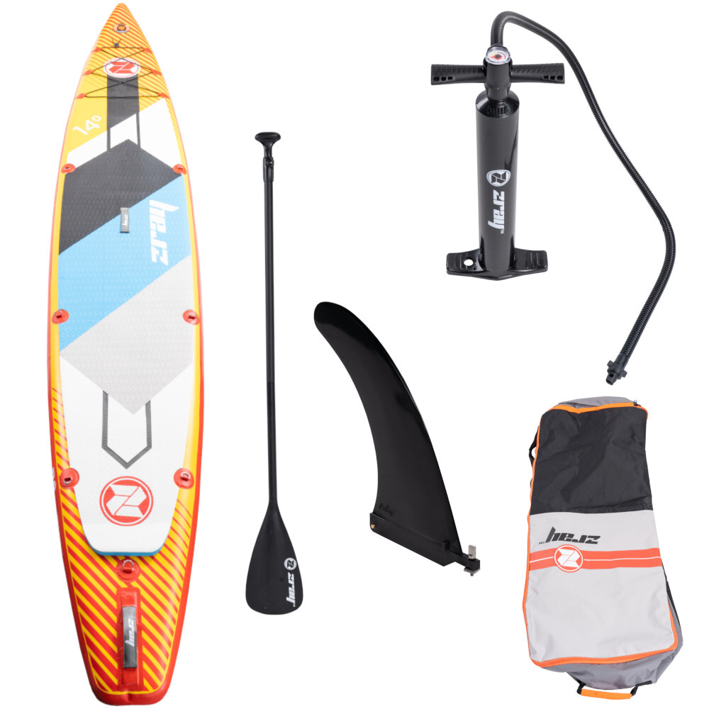 Stand-up-Paddleboard-Set Carbon in Orange mit Zubeh&ouml;r