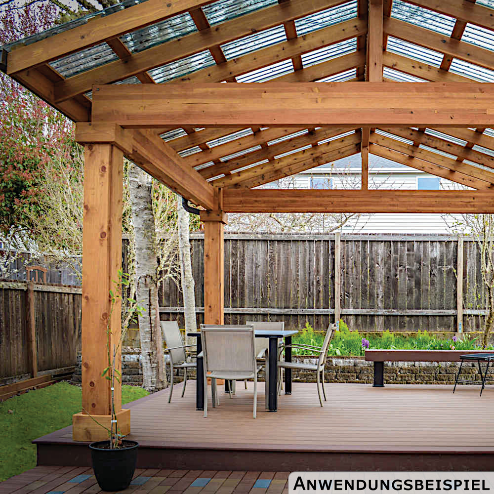 PC Wellplatte Sinus 76/18 Klar 2000 x 900 x 0,65 mm image number 3