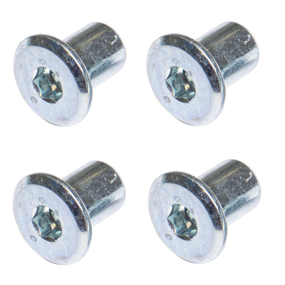 H&uuml;lsenmuttern M6 verzinkt im 4er Pack