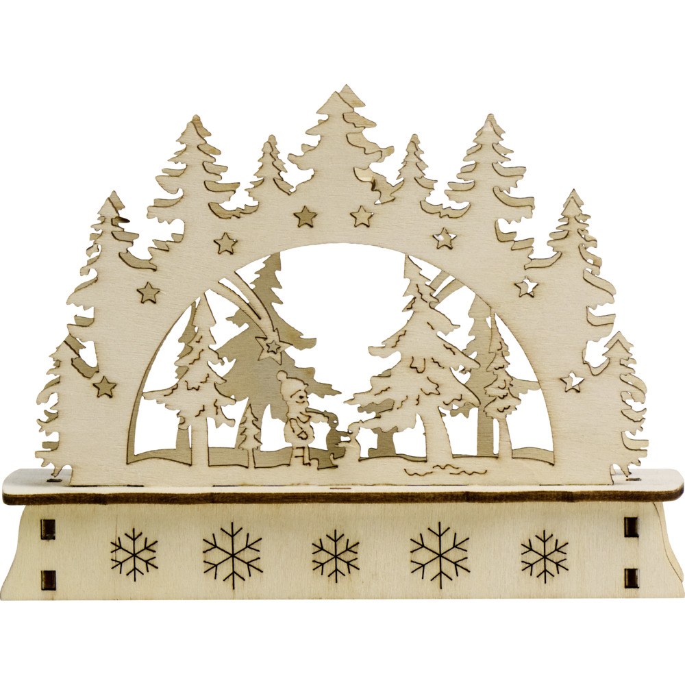 Mini-LED-Schwibbogen aus Holz, Designauswahl image number 3