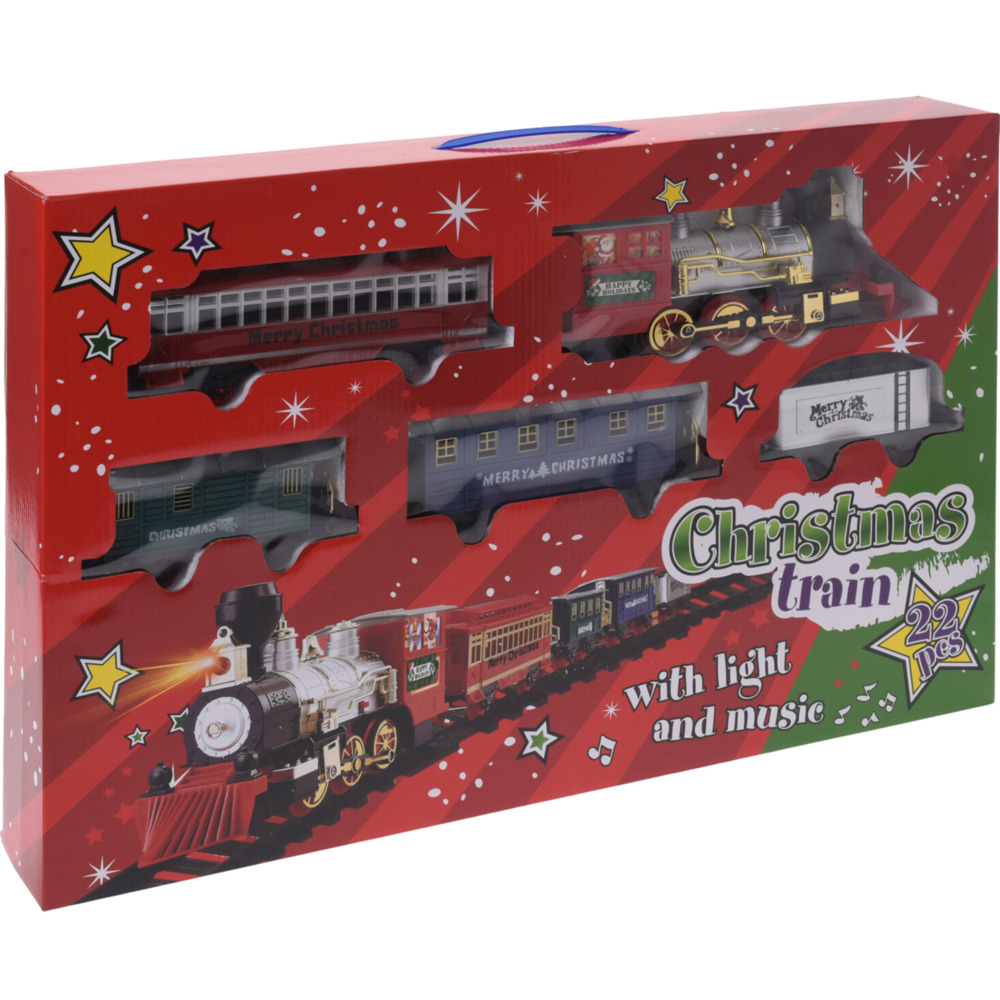 Weihnachtszug mit Licht und Musik 22-teilig image number 1