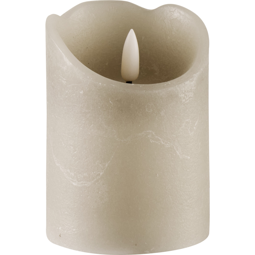 LED-Echtwachskerze Rustic &Oslash; 7,5 x 10 cm mit Timer image number 6