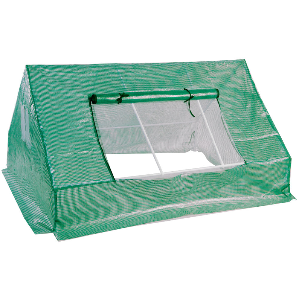 Gew&auml;chshaus mit Stahlrohrrahmen und PE-Folie