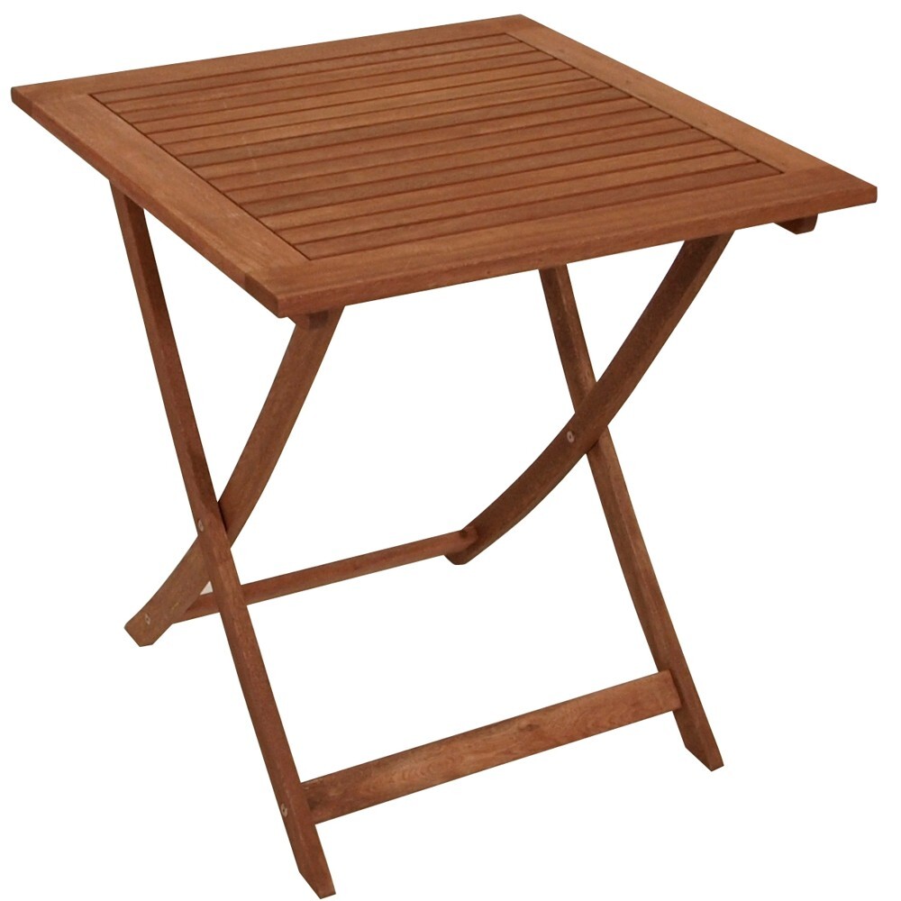 Gartentisch Cordoba 70 x 70 x 72 cm Eukalyptus ge&ouml;lt