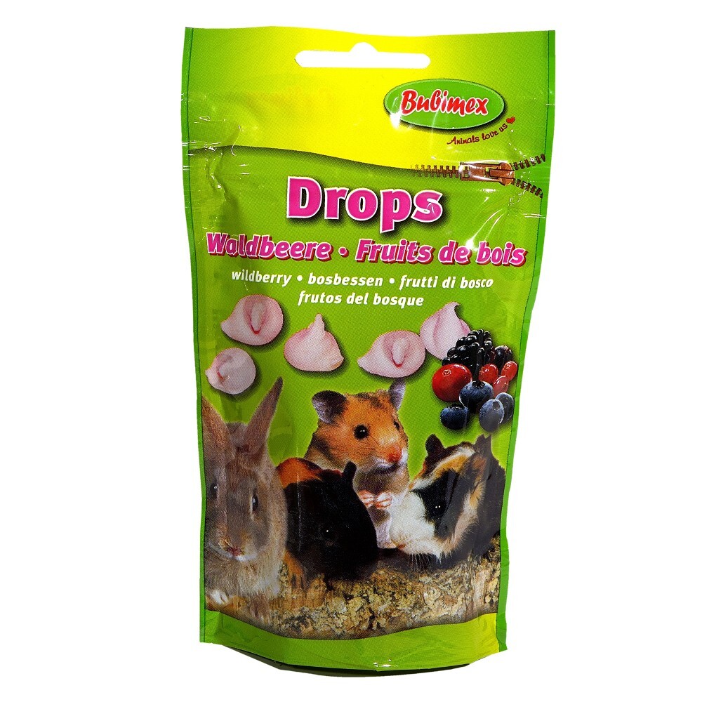 Bubimex Nager-Drops-Waldbeere 75 g