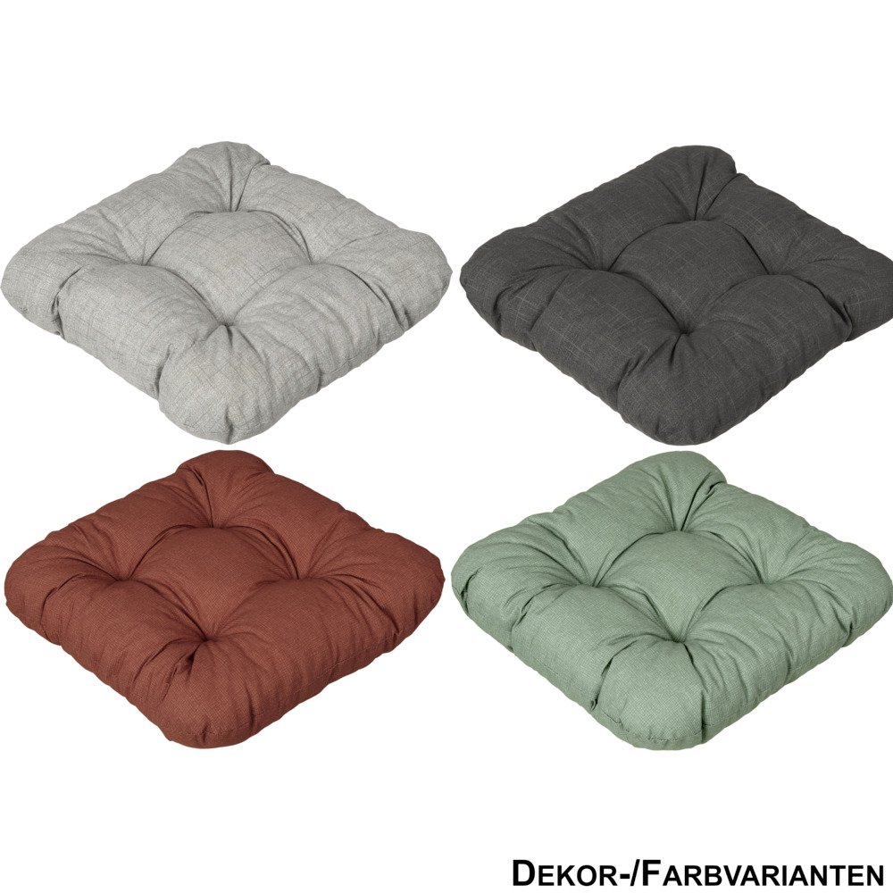 Sitzkissen in verschiedenen Farben