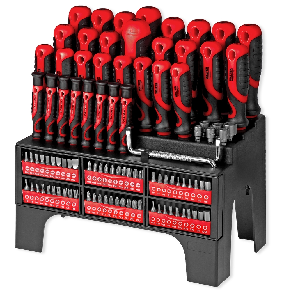 WALTER XXL-Schraubendreher- und Bitset 100-teilig image number 1