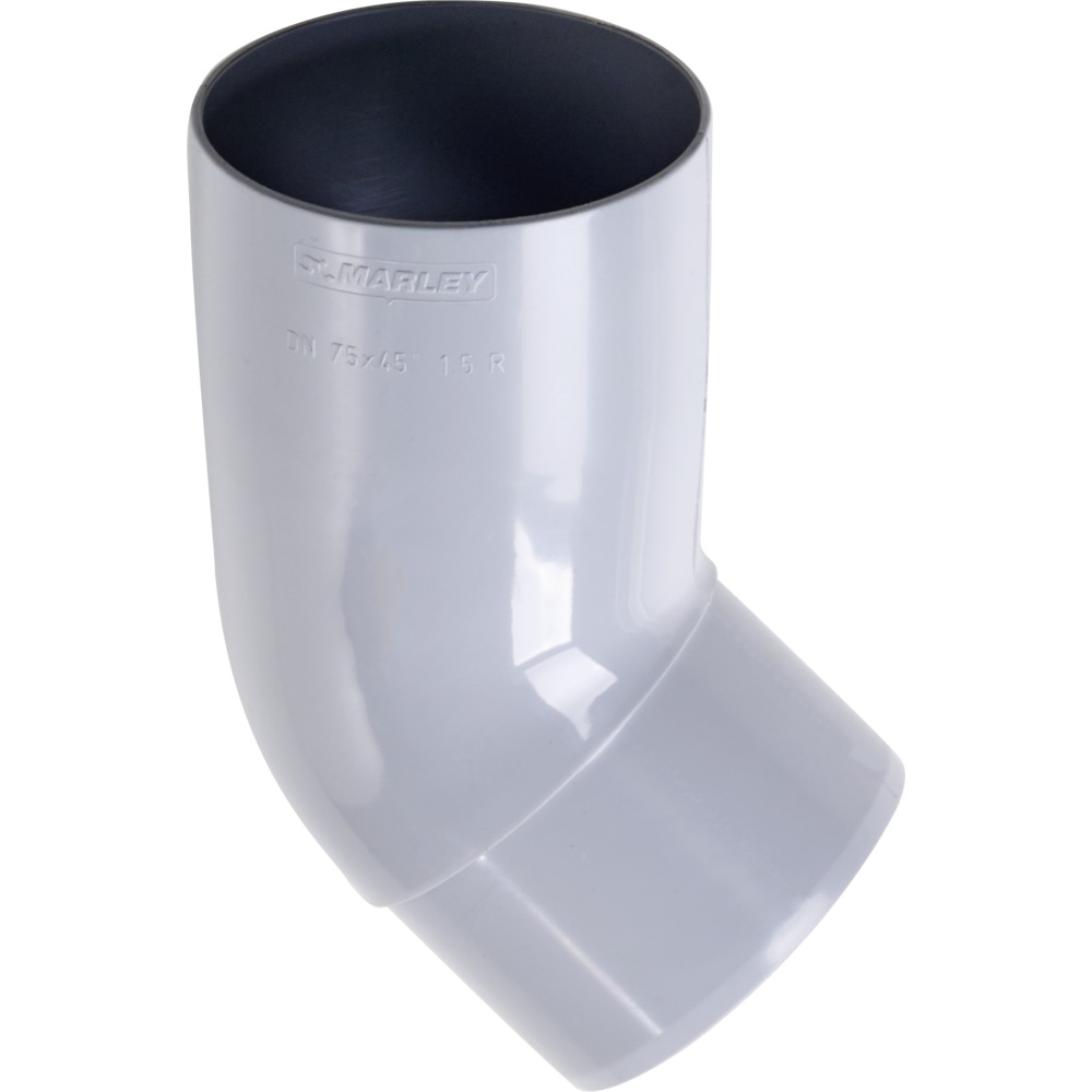 Marley Fallrohrbogen 45&deg; DN 75 Kunststoff grau 