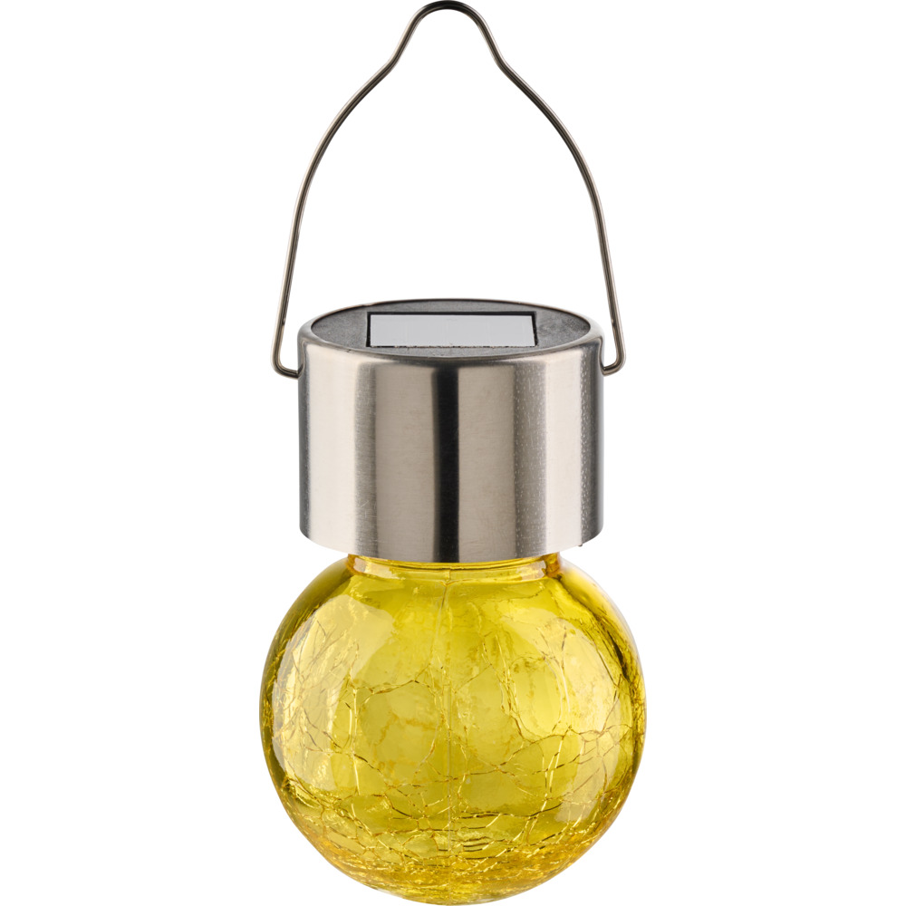 Solar LED-Kugelleuchte aufh&auml;ngbar aus Crushglas image number 3