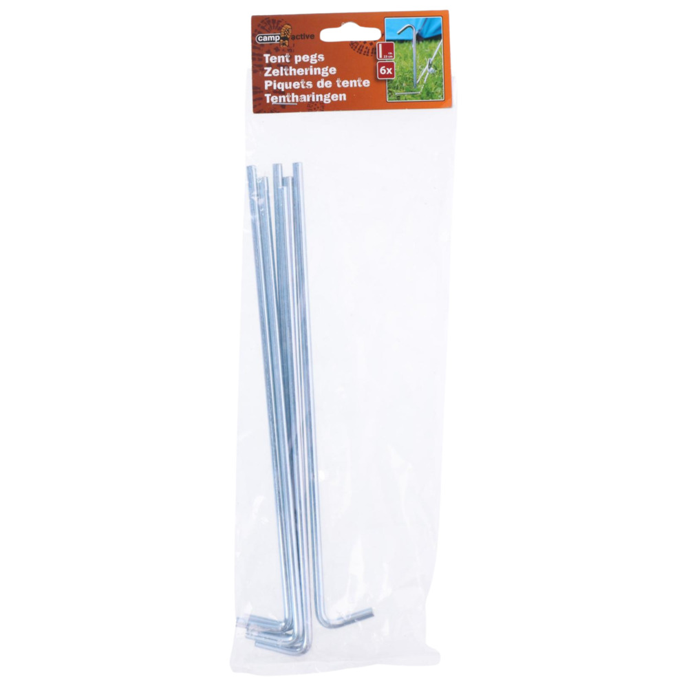 Zeltheringe Set 6 St&uuml;ck aus Stahl