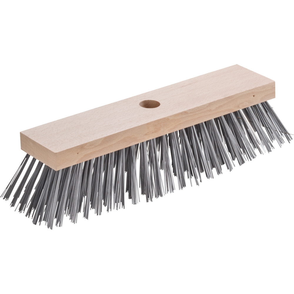 Stahldrahtbesen 30 x 7 cm Flachdraht in Grau