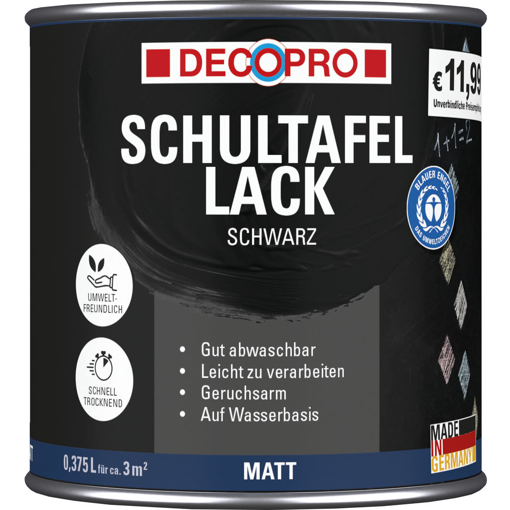 DECOPRO Schultafellack 375 ml schwarz, matt