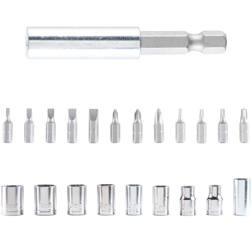 Bits-Steckschl&uuml;ssel-Winkelschrauber-Set, 22-teilig image number 3