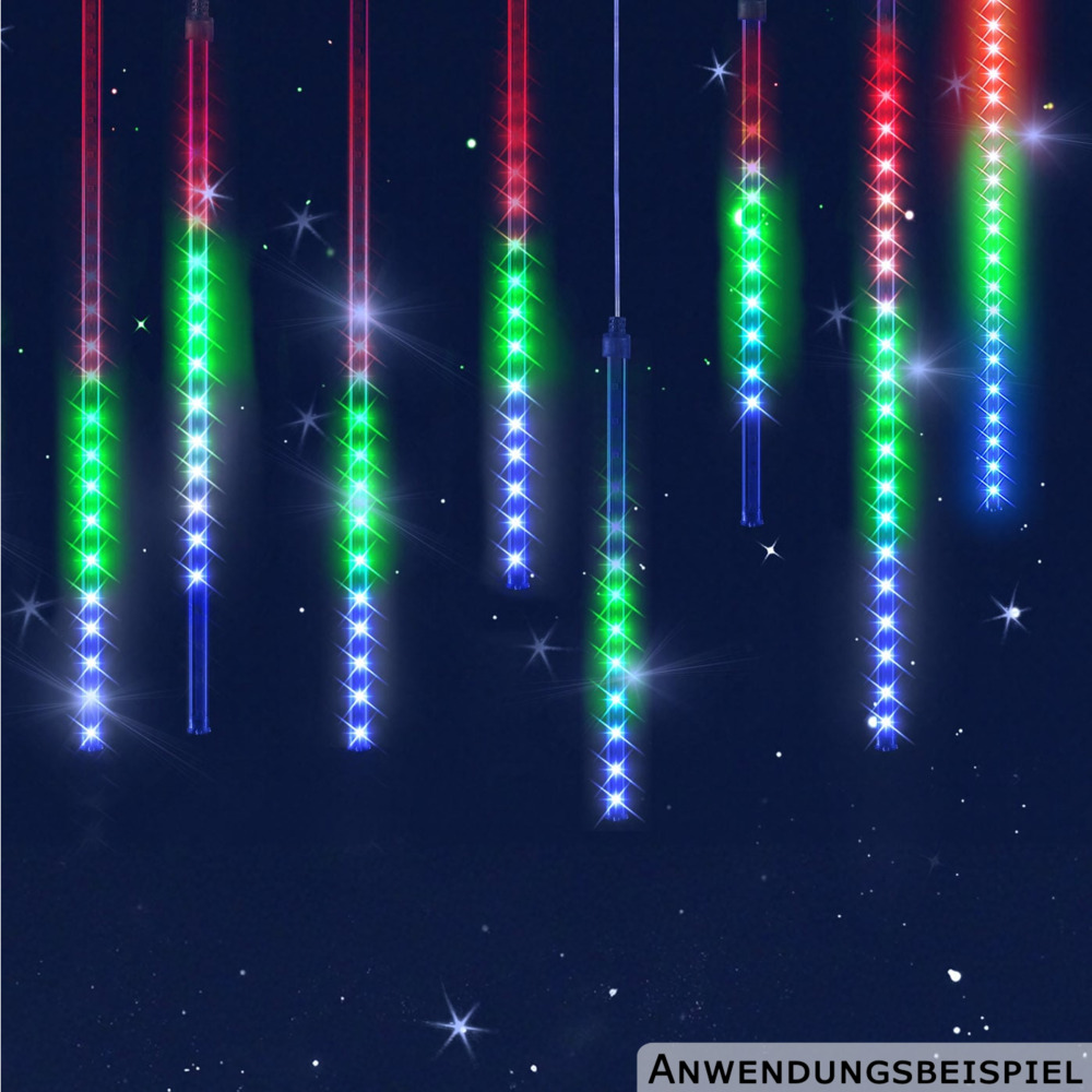 monzana&reg; LED-Lichterkette Diamantenregen bunt image number 3