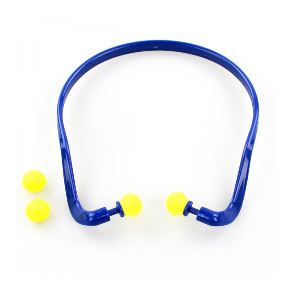 Geh&ouml;rschutzb&uuml;gel Ersatzstopfen blau/gelb Oakwood Geh&ouml;rschutzstopfen Ohrenst&ouml;psel