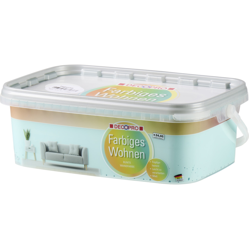 DECOPRO Wandfarbe 2,5 Liter lagune matt