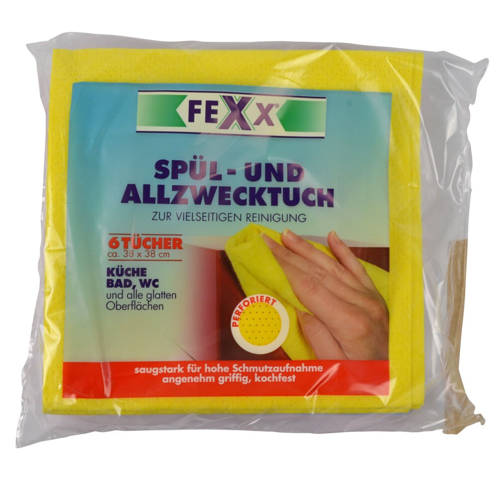 Sp&uuml;l- und Allzwecktuch 38 x 38 cm 6 St&uuml;ck image number 1