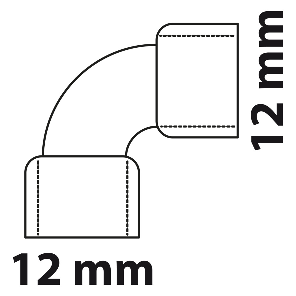 Doppel-Bogenmuffe 90&deg; Kupfer-L&ouml;tfitting 12 mm - Nr. 5002a image number 2