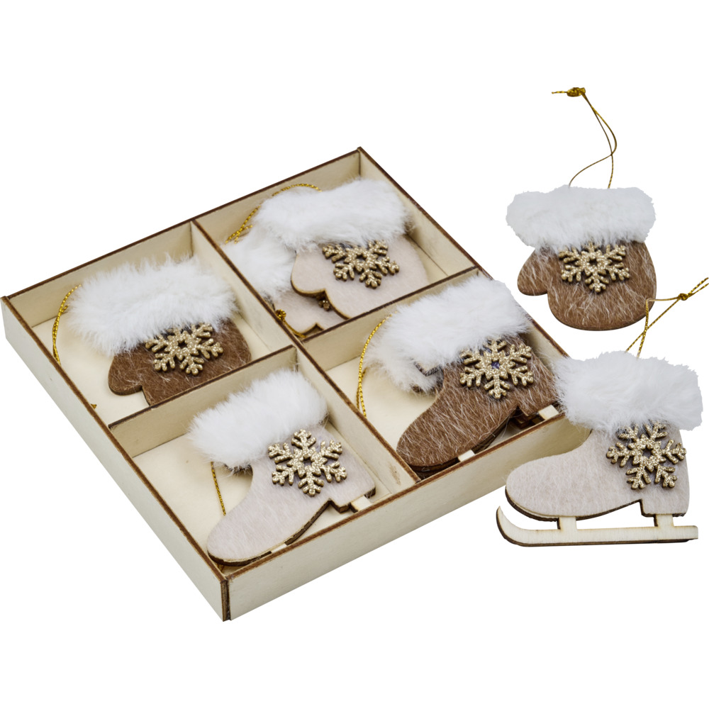 Weihnachtsbaumschmuck-Set 8-teilig in verschiedenen Designs image number 1