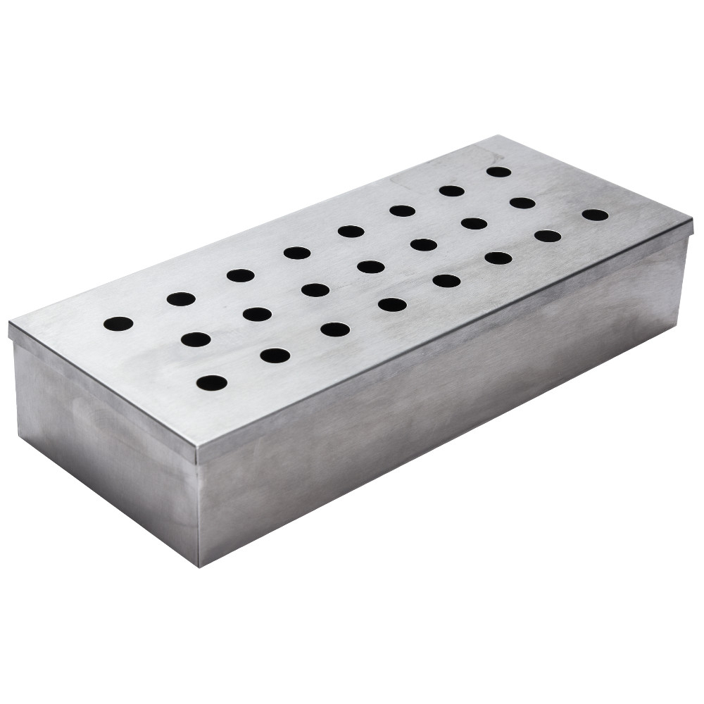 R&auml;ucherbox 24 x 10 x 4,5 cm aus Edelstahl