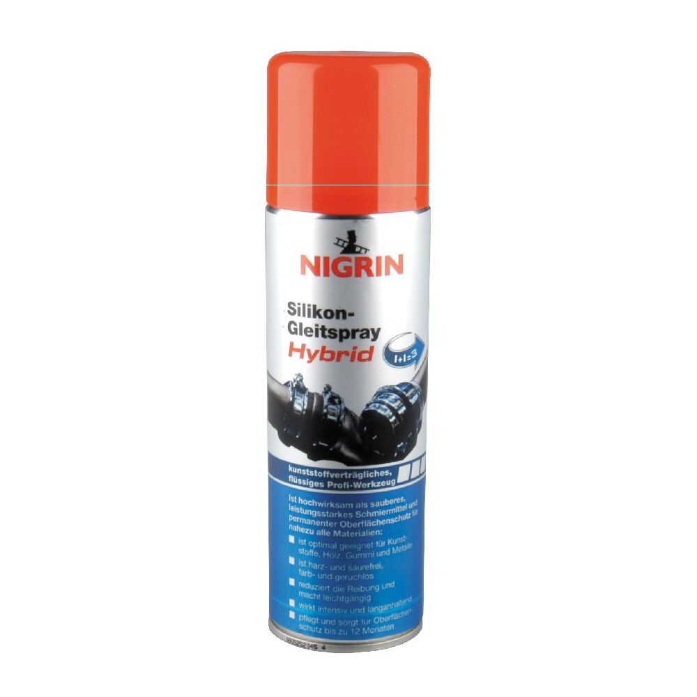 Nigrin Silikon-Gleitspray Hybrid, 200 ml