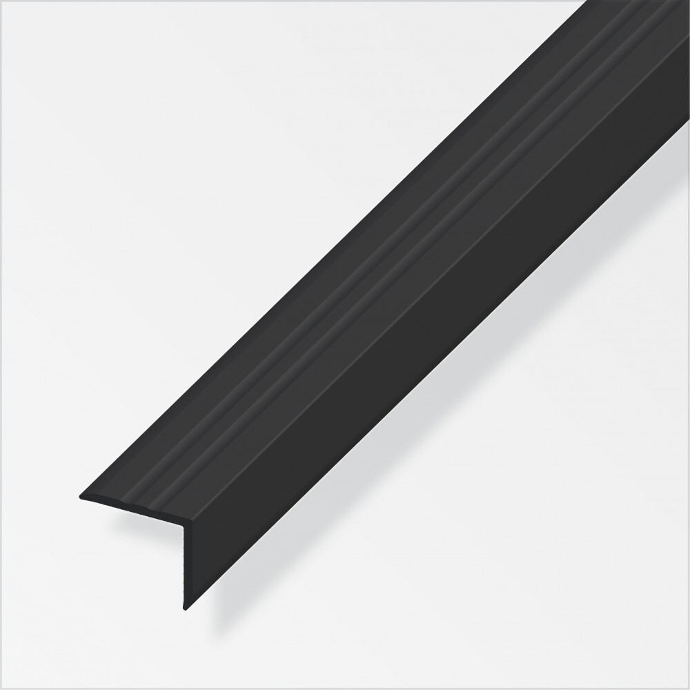 Treppen-Profil schmal 100 x 2,5 x 2,1 cm aus Hart-PVC schwarz