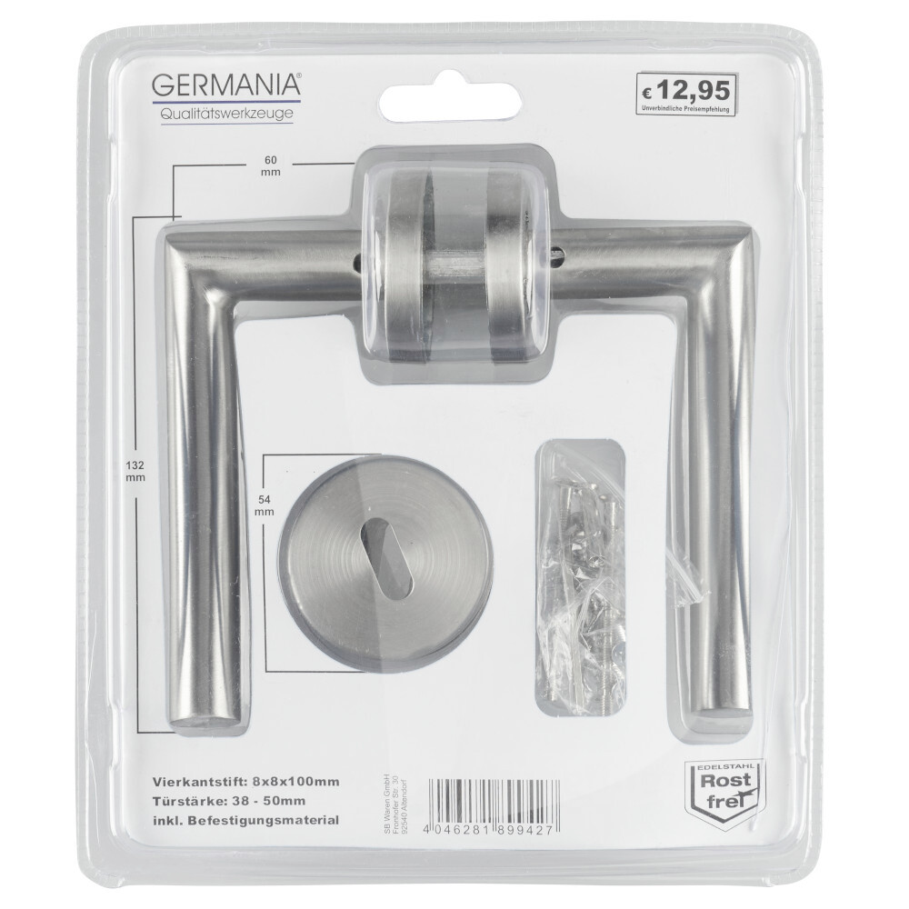 GERMANIA&reg; T&uuml;rgriff Dr&uuml;ckergarnitur gebogen aus Edelstahl image number 4