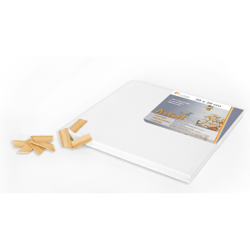 Leinwand 20 x 20 cm aus 100% Baumwolle 3-fach grundiert image number 1