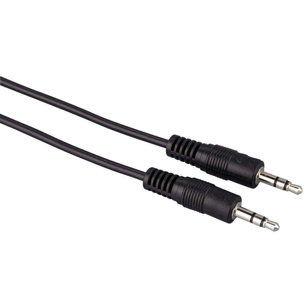 Klinkenkabel 3,5 mm 75 cm, schwarz