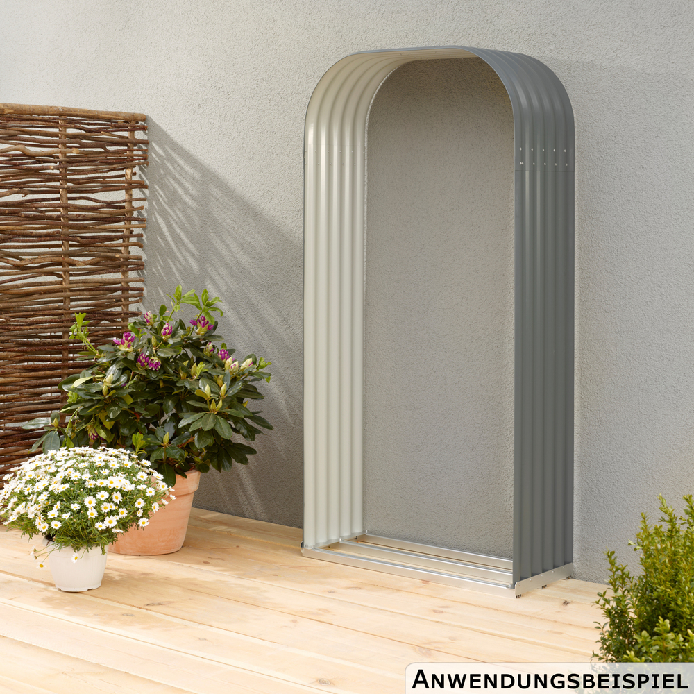 Kaminholzregal Lignum 99 x 40 x 200 cm granit image number 3