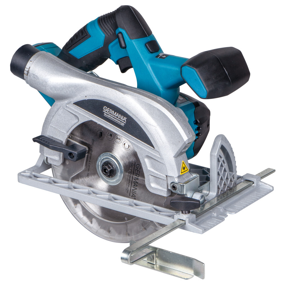 GERMANIA&reg; Akku-Handkreiss&auml;ge 20 V mit F&uuml;hrungsschiene und S&auml;geblatt