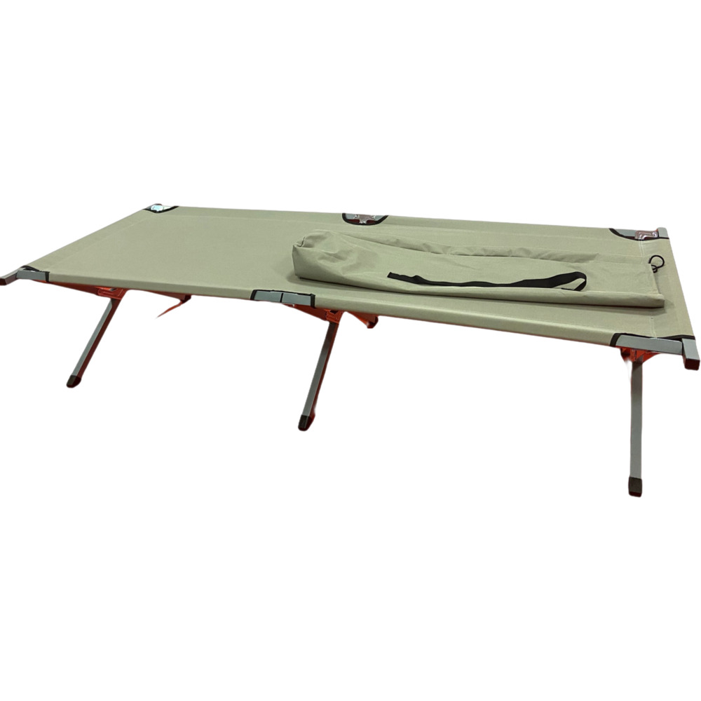 Feldbett 188 x 64 x 42 cm Hellgrau bis 120 kg