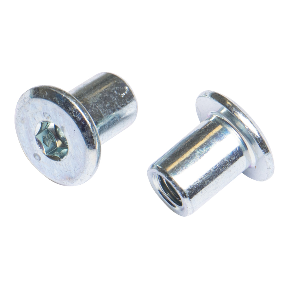 H&uuml;lsenmuttern M6 verzinkt im 4er Pack image number 1