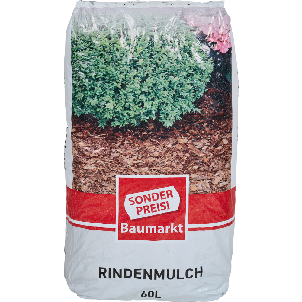 Sonderpreis Baumarkt Rindenmulch 60 Liter aus 100% Nadelholzrinde