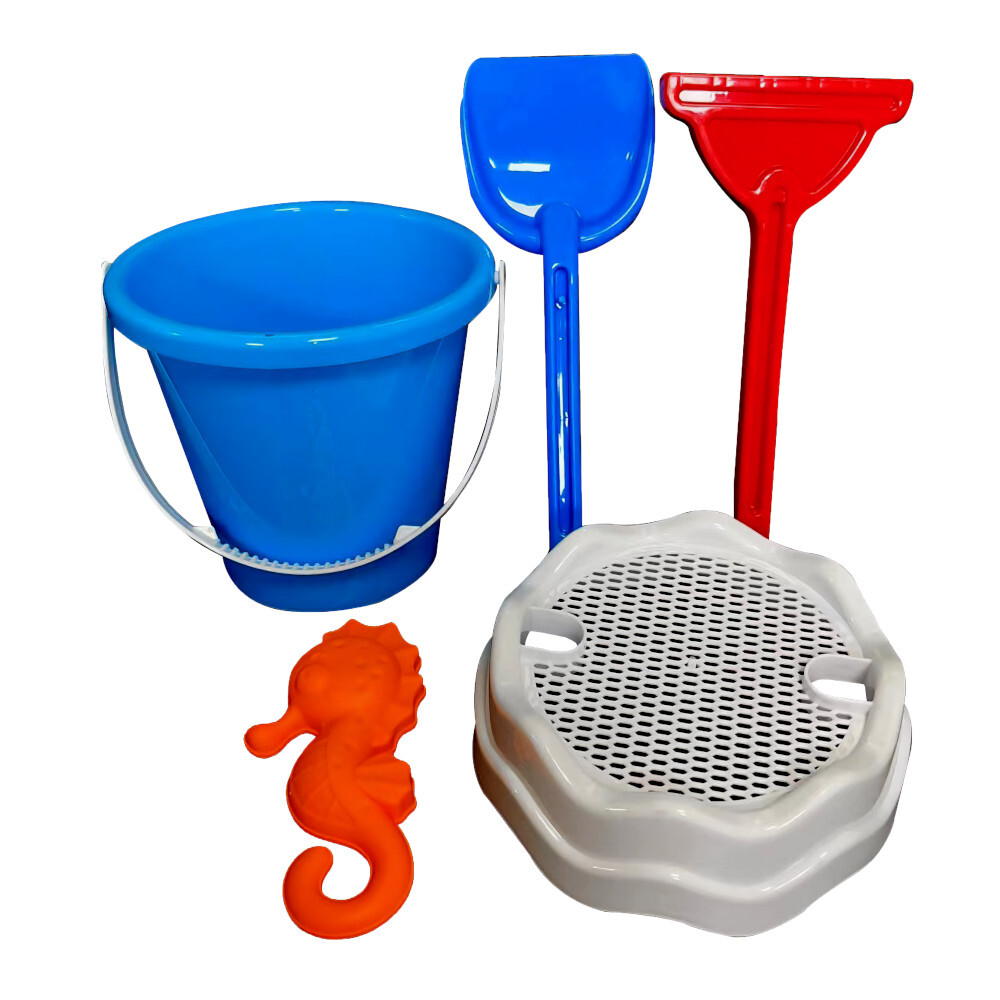 Strandspielzeug Set 5-teilig aus Kunststoff f&uuml;r Strand oder Sandkasten