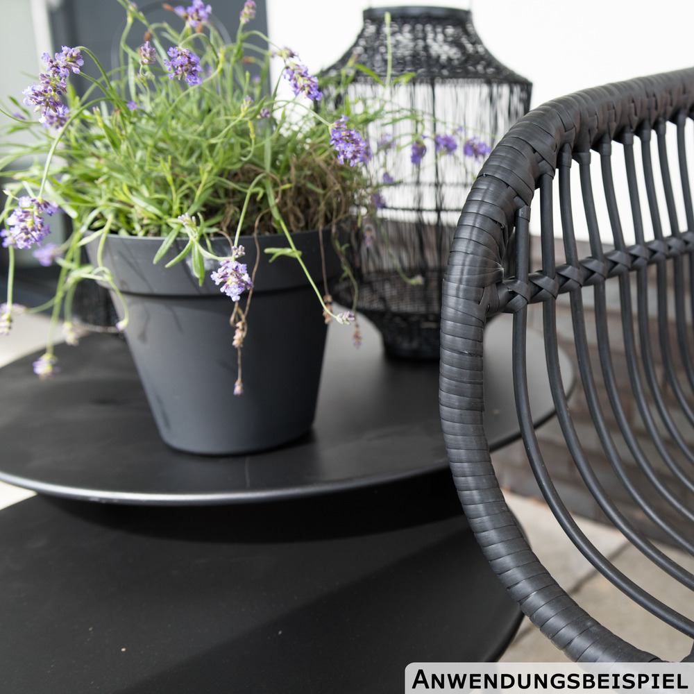 Beistelltisch Metall schwarz rund image number 2