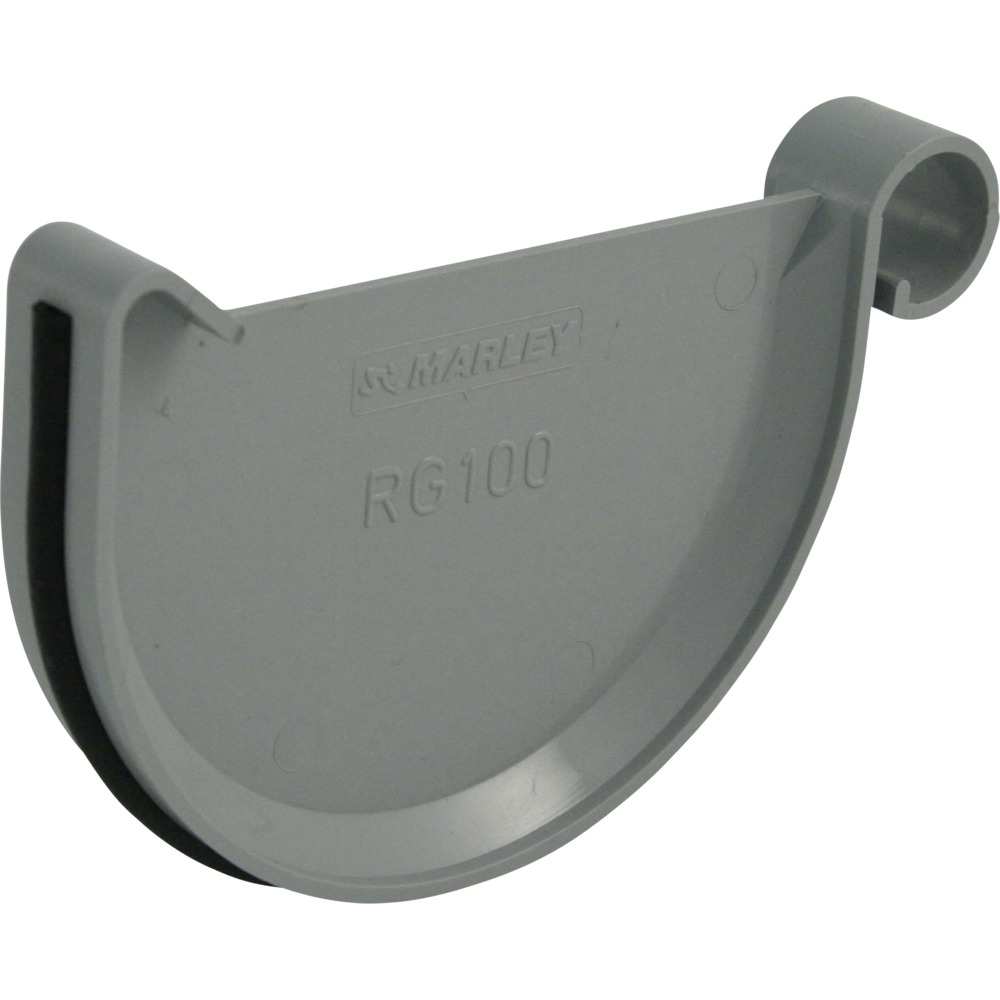 Marley Dachrinnen-Endst&uuml;ck Kunststoff RG 100 grau 