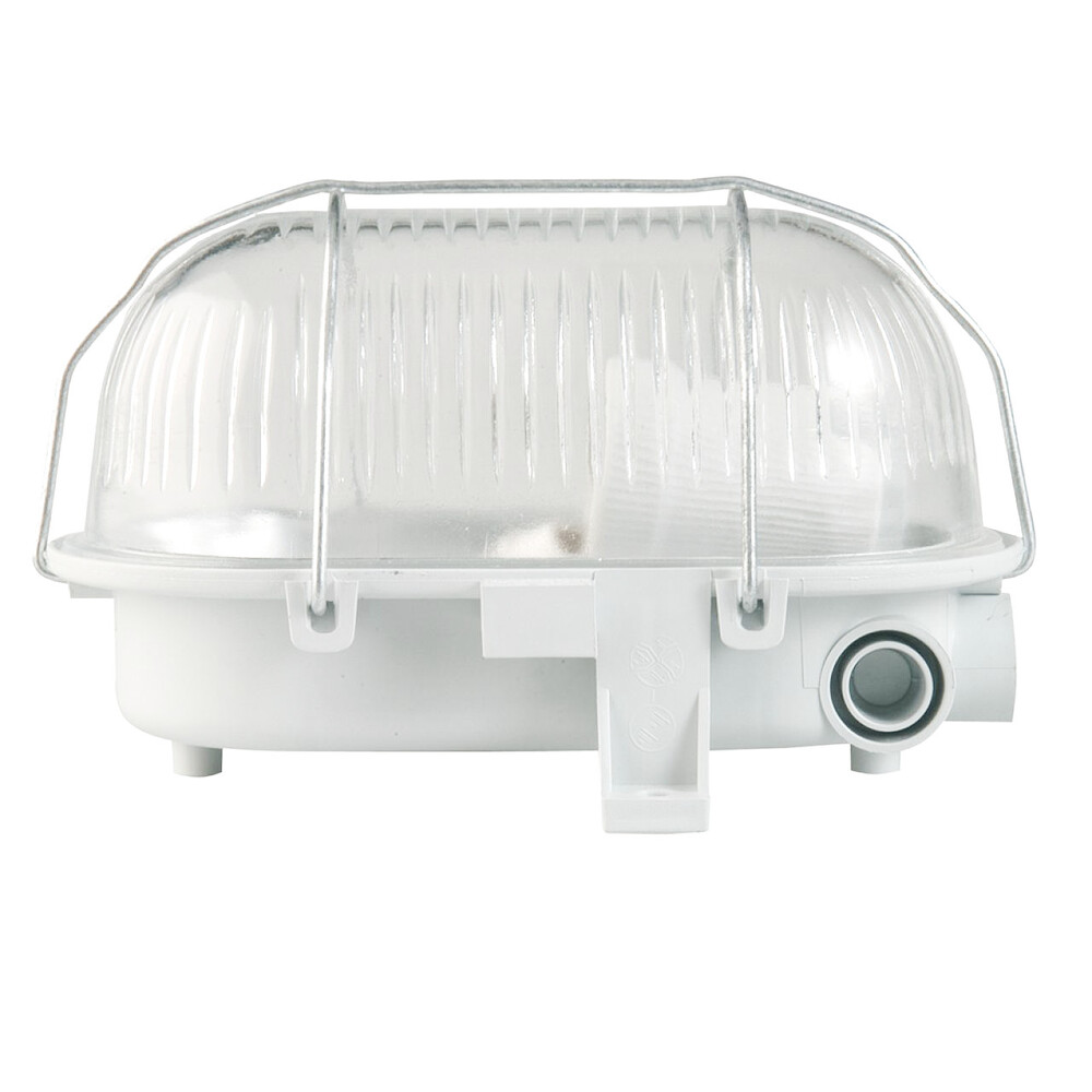 Kellerleuchte ovalf&ouml;rmig mit Metallkorb