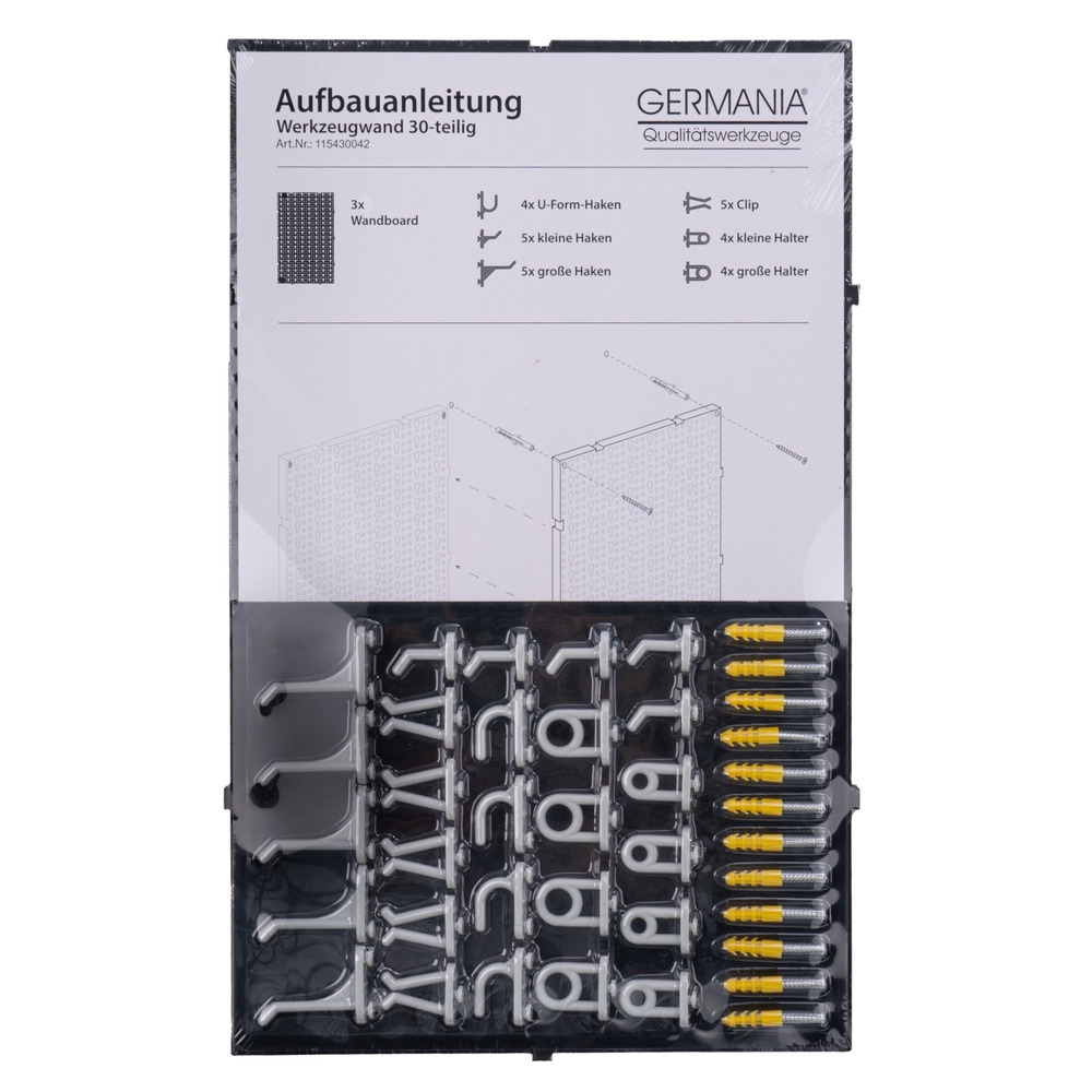GERMANIA&reg; Werkzeugwand-Set 30-teilig image number 3