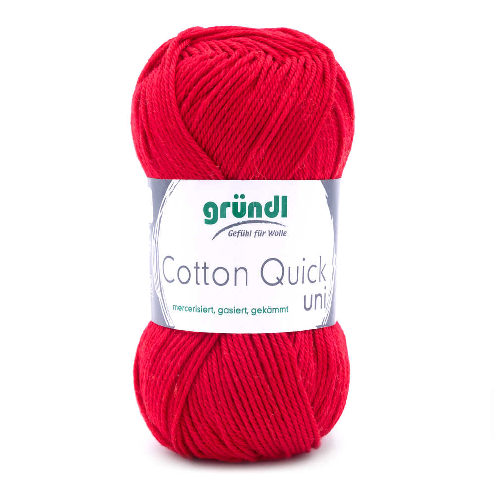 Garn Cotton Quick uni 50 g rot
