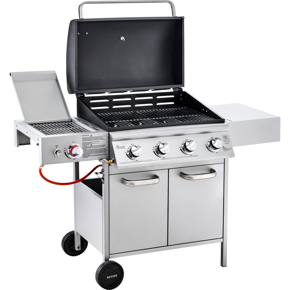Gasgrill fahrbar Infrarot-Steak Zone silber-schwarz image number 1