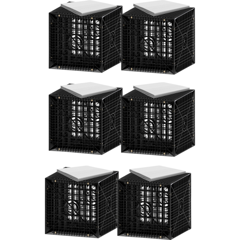 Erweiterungsset Versickerung 1.230 L - 6 Sickerw&uuml;rfeln 205 L und Geovlies