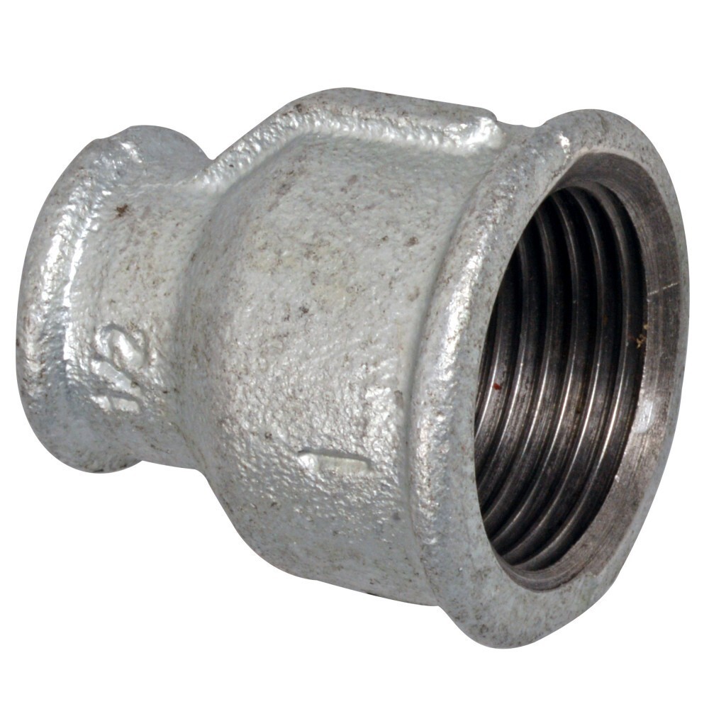 Reduziermuffe verzinkt 1"IG x &frac12;"IG