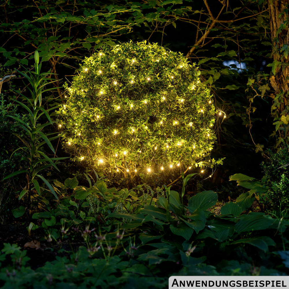 LED-Lichternetz 2 x 1 m mit 160 LEDs warmwei&szlig; image number 5