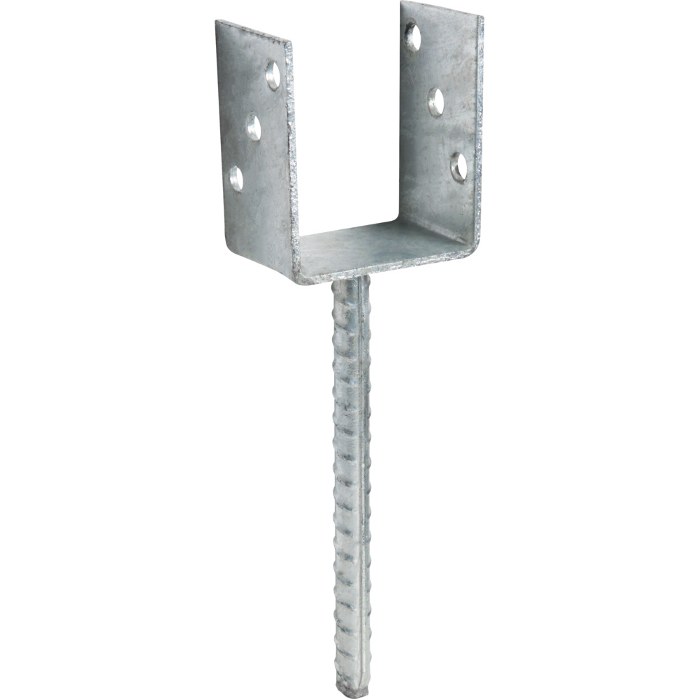 U-Pfostentr&auml;ger 101 x 100 mm, mit Betonanker