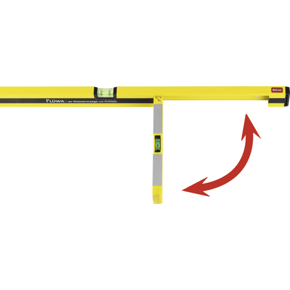 FL&Uuml;WA Wasserwaage gelb-schwarz 80 cm Aluminium image number 4